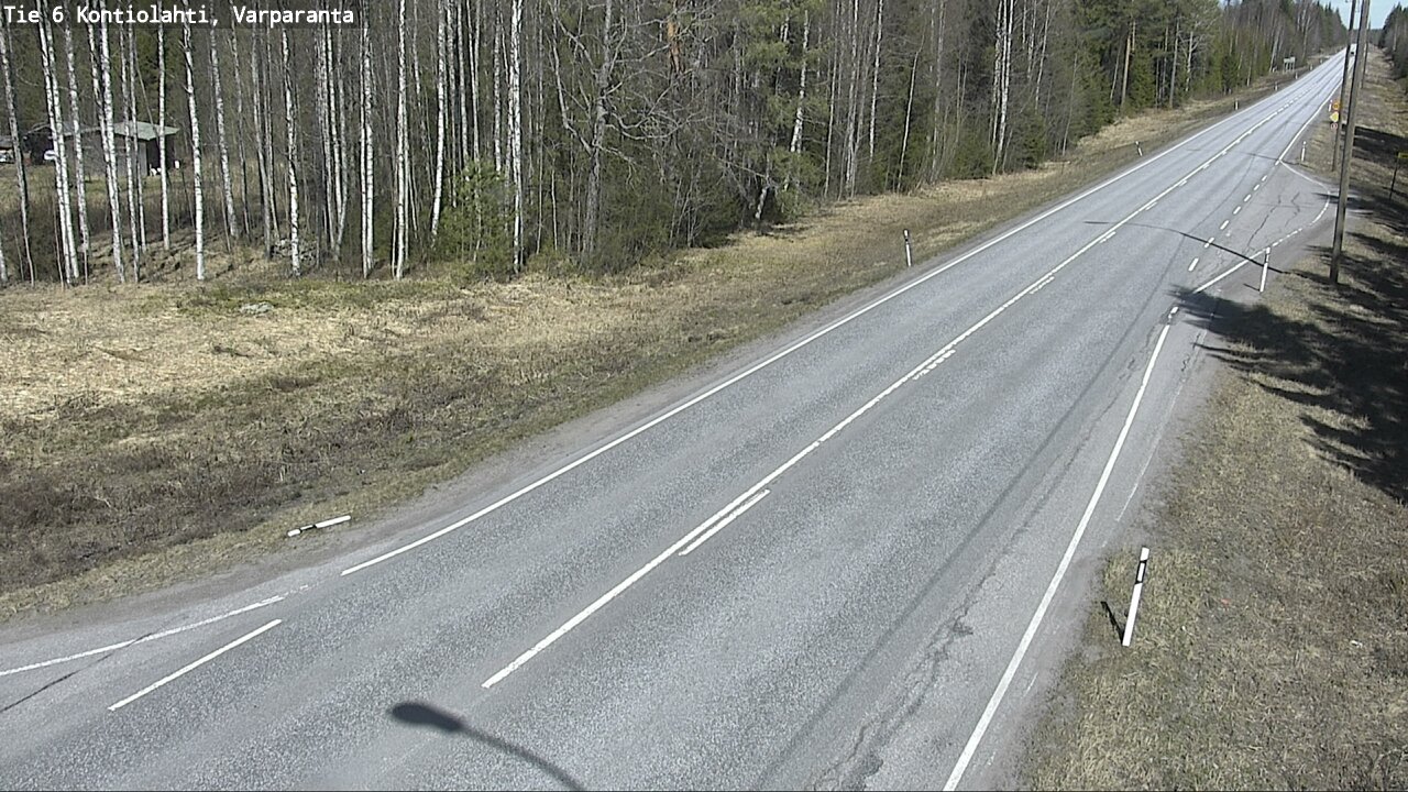 Weather Camera Image Road 6 Kontiolahti, Varparanta, Kontiolahti, Pohjois-Karjala