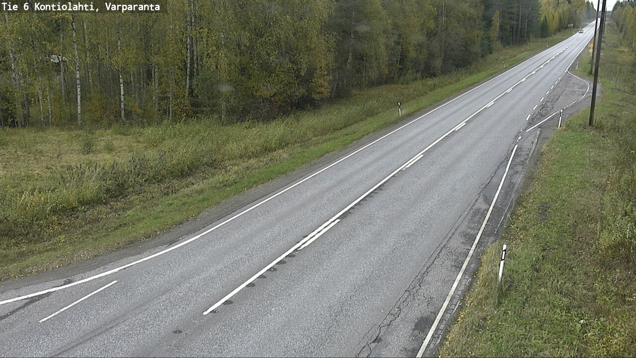 Weather Camera Image Väg 6 Kontiolax, Varparanta, Kontiolahti, Pohjois-Karjala