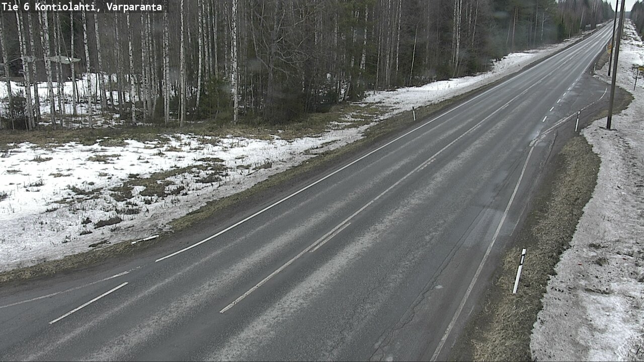 Weather Camera Image Väg 6 Kontiolax, Varparanta, Kontiolahti, Pohjois-Karjala