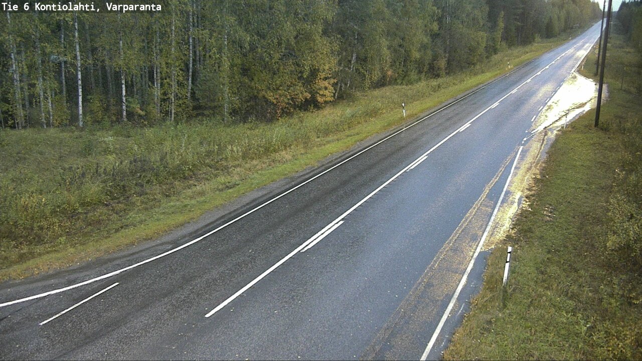 Weather Camera Image Road 6 Kontiolahti, Varparanta, Kontiolahti, Pohjois-Karjala