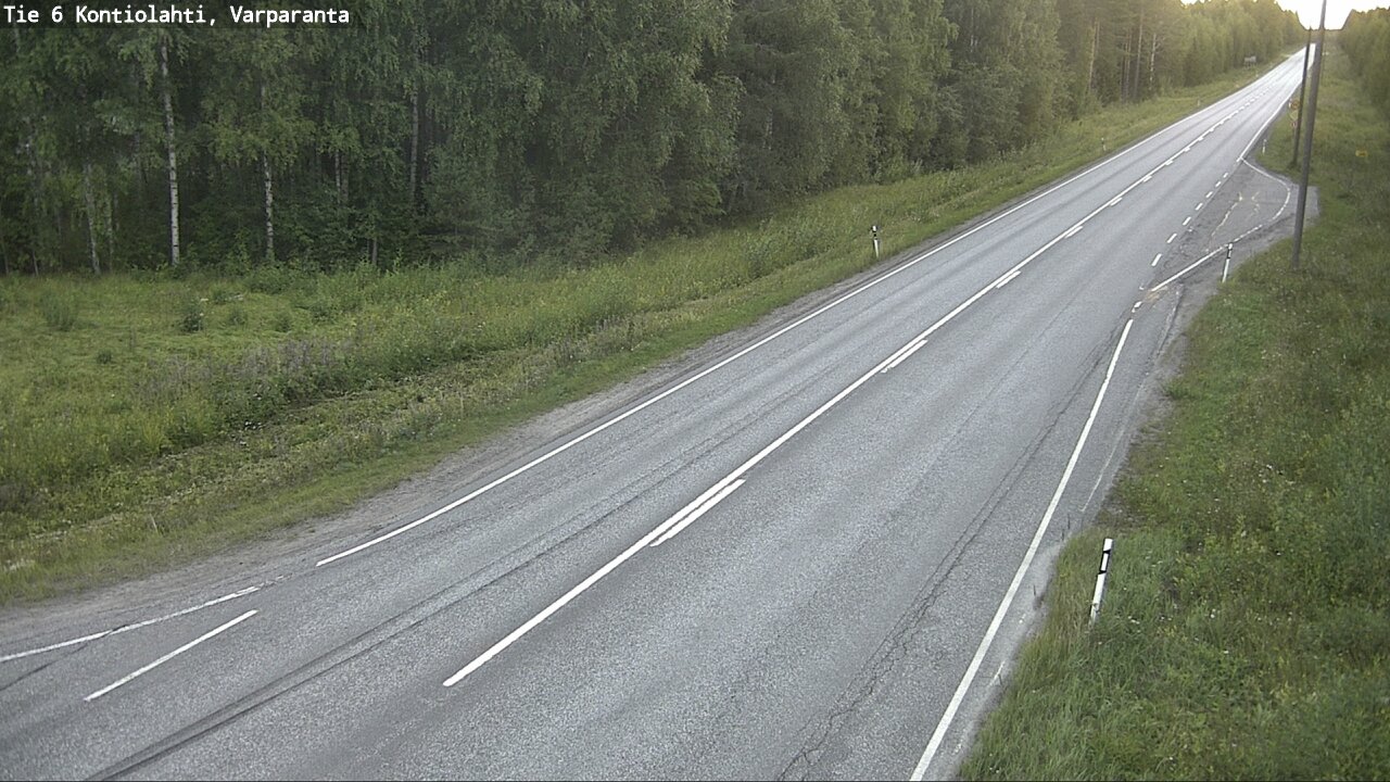 Weather Camera Image Road 6 Kontiolahti, Varparanta, Kontiolahti, Pohjois-Karjala