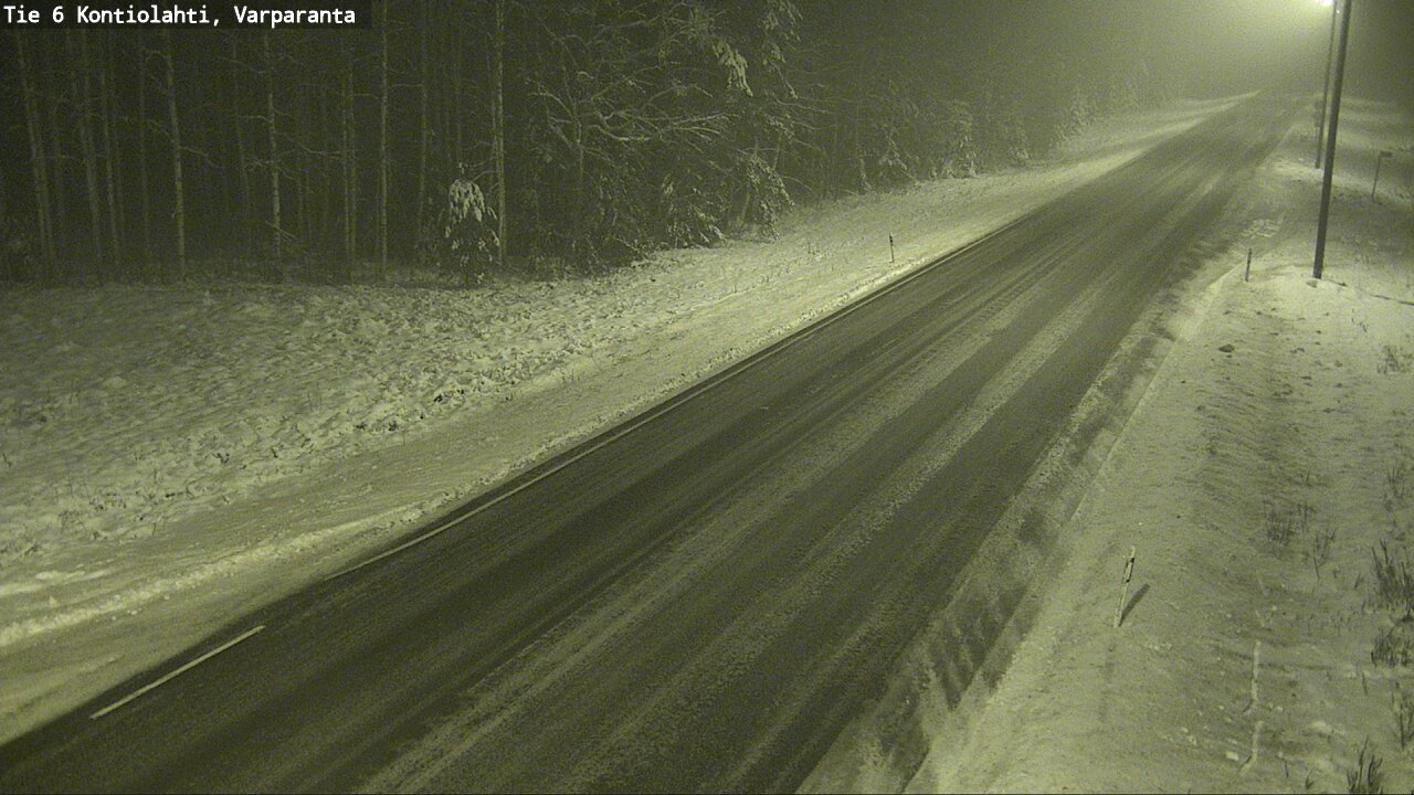 Weather Camera Image Road 6 Kontiolahti, Varparanta, Kontiolahti, Pohjois-Karjala