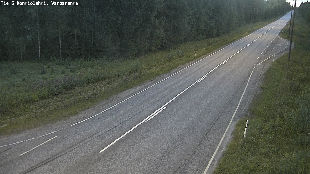 Weather Camera Image Road 6 Kontiolahti, Varparanta, Kontiolahti, Pohjois-Karjala