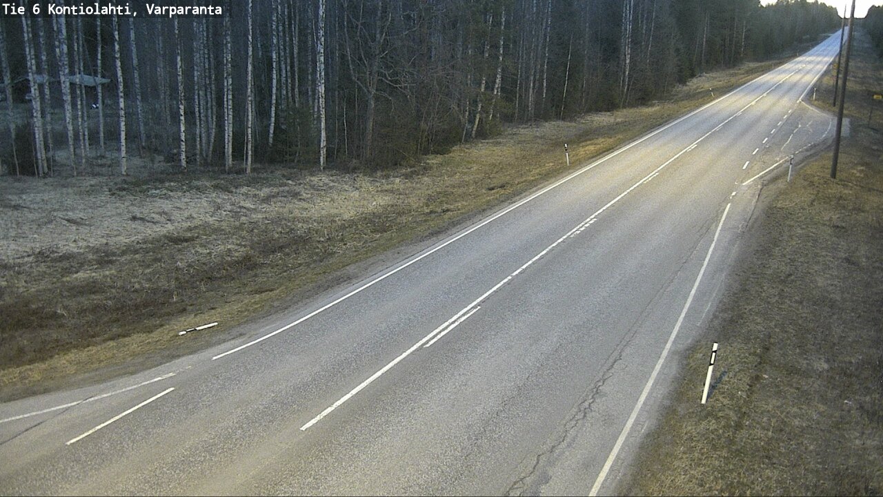 Weather Camera Image Väg 6 Kontiolax, Varparanta, Kontiolahti, Pohjois-Karjala