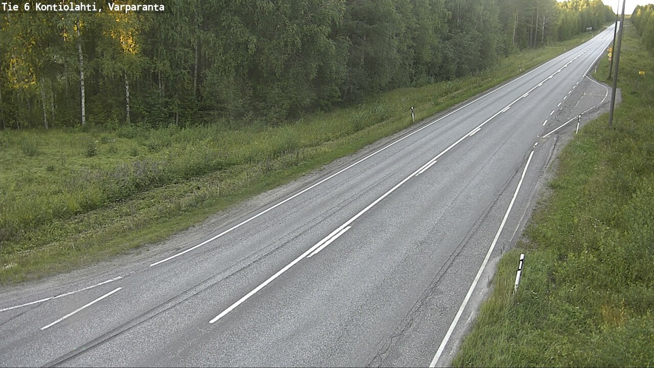 Weather Camera Image Road 6 Kontiolahti, Varparanta, Kontiolahti, Pohjois-Karjala