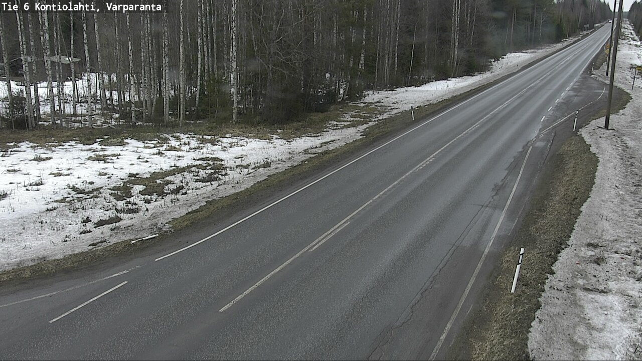 Weather Camera Image Väg 6 Kontiolax, Varparanta, Kontiolahti, Pohjois-Karjala