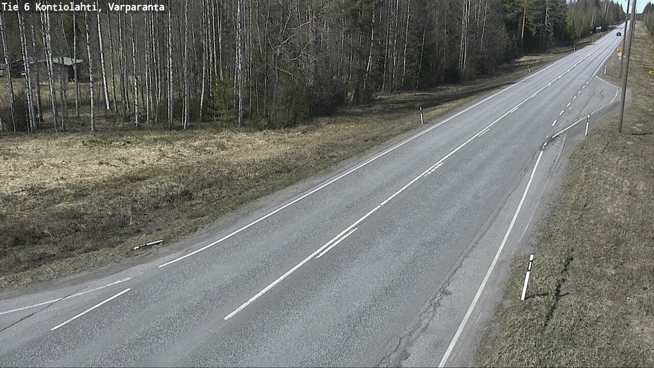 Weather Camera Image Väg 6 Kontiolax, Varparanta, Kontiolahti, Pohjois-Karjala