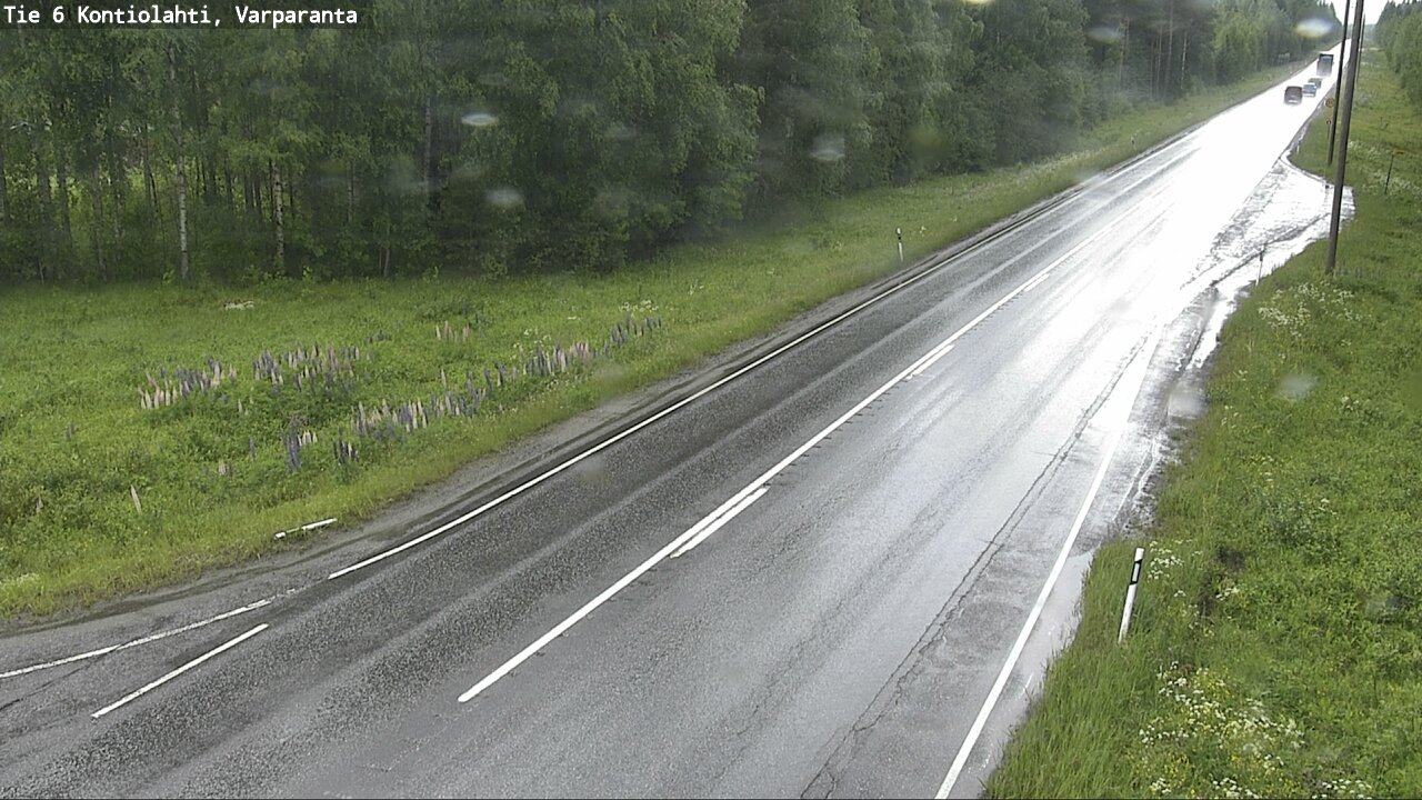 Weather Camera Image Väg 6 Kontiolax, Varparanta, Kontiolahti, Pohjois-Karjala
