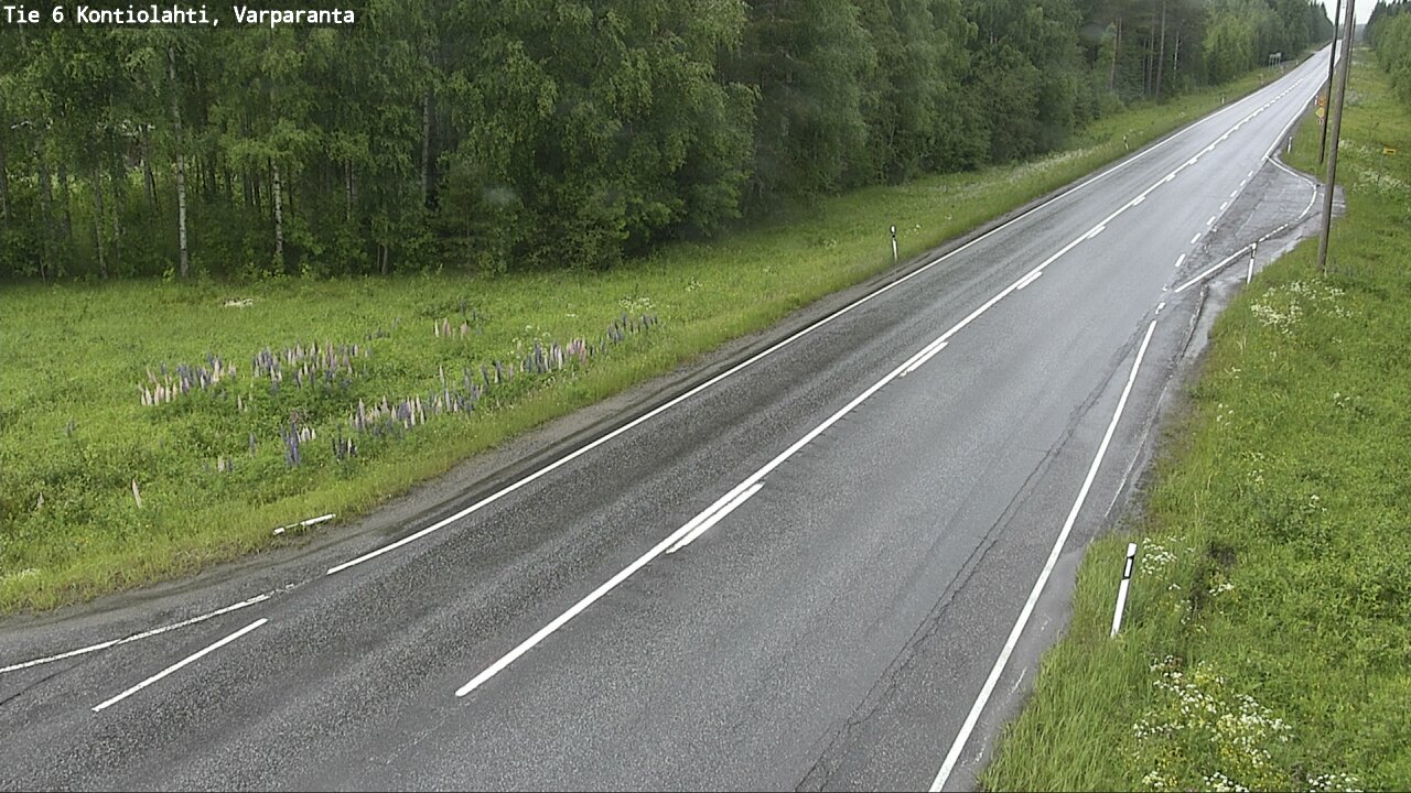 Weather Camera Image Väg 6 Kontiolax, Varparanta, Kontiolahti, Pohjois-Karjala