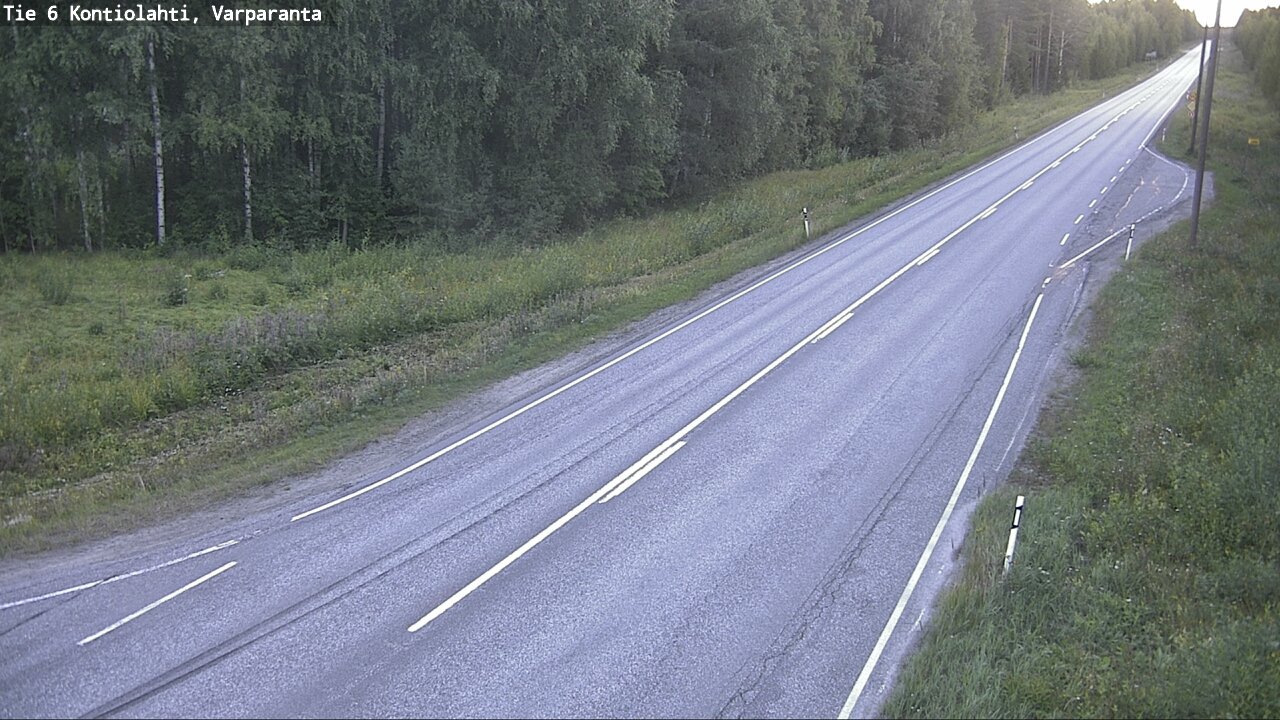 Weather Camera Image Road 6 Kontiolahti, Varparanta, Kontiolahti, Pohjois-Karjala
