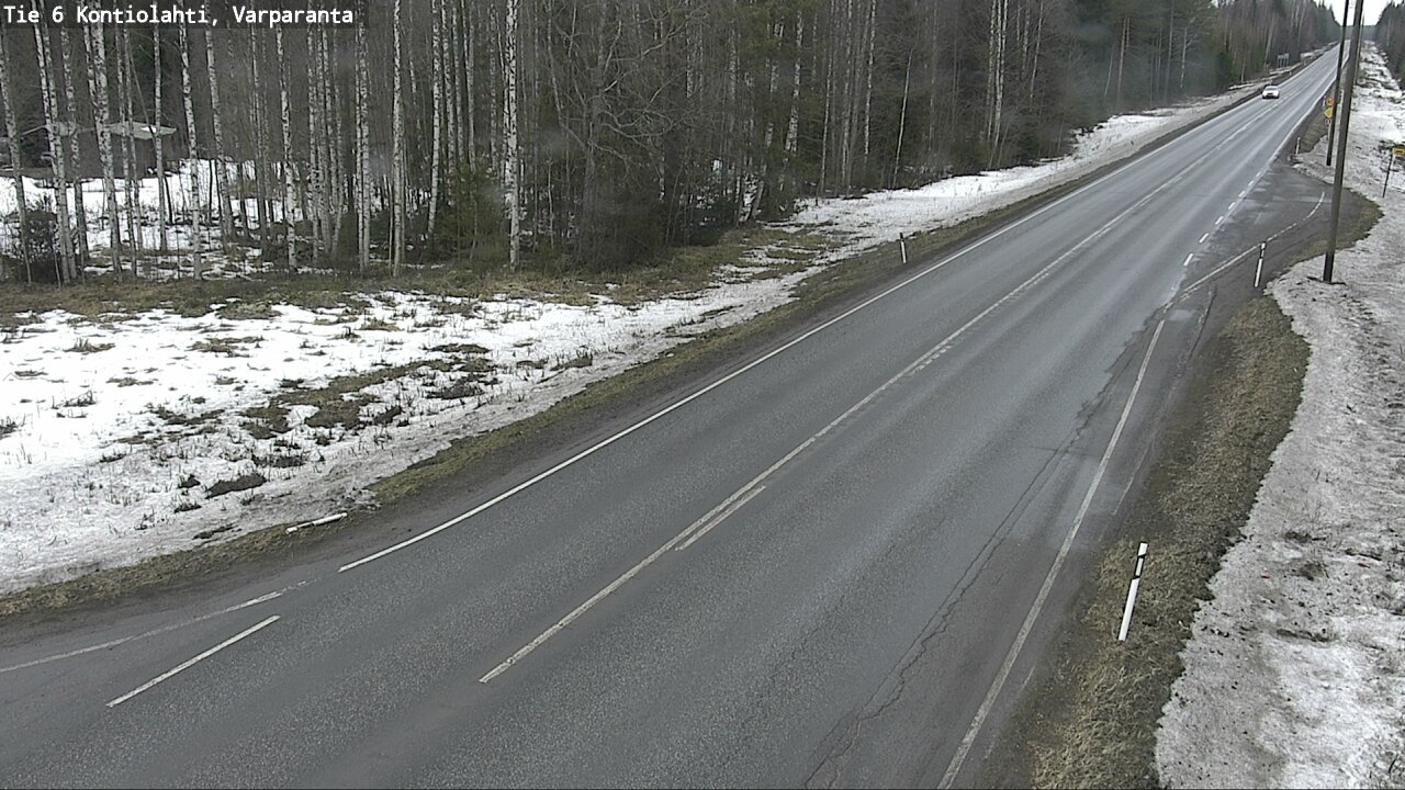 Weather Camera Image Väg 6 Kontiolax, Varparanta, Kontiolahti, Pohjois-Karjala
