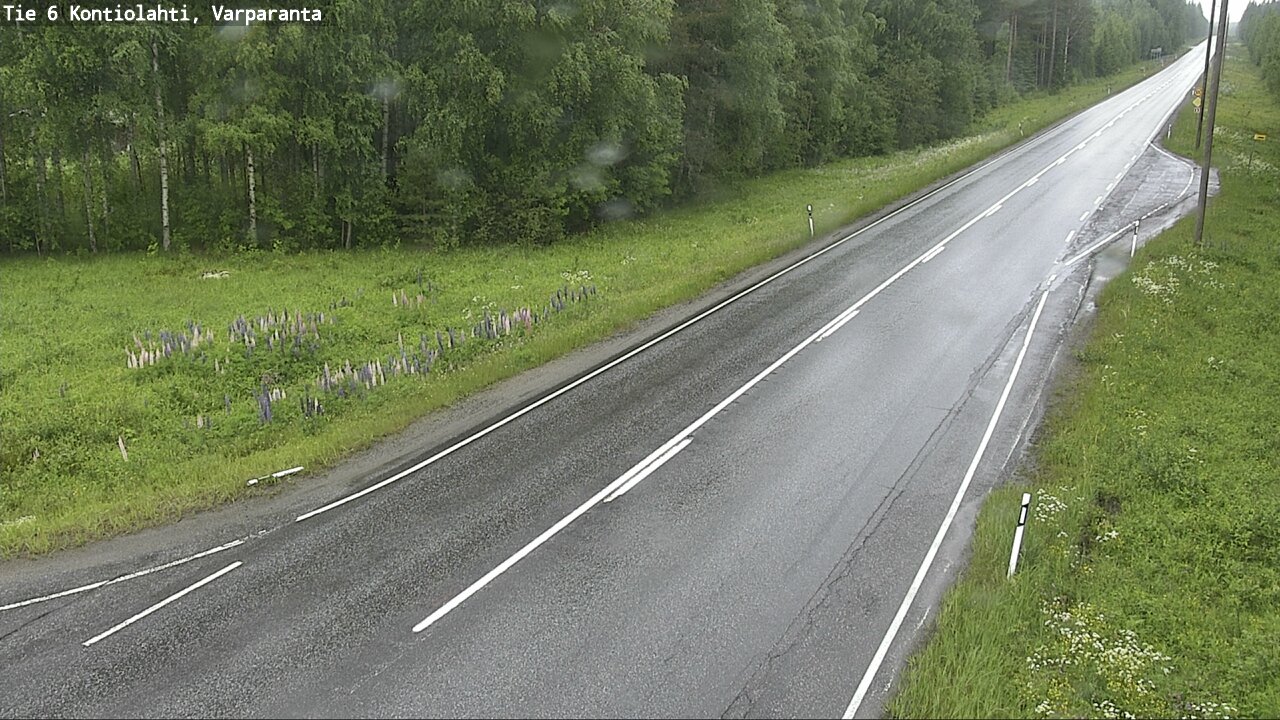 Weather Camera Image Väg 6 Kontiolax, Varparanta, Kontiolahti, Pohjois-Karjala