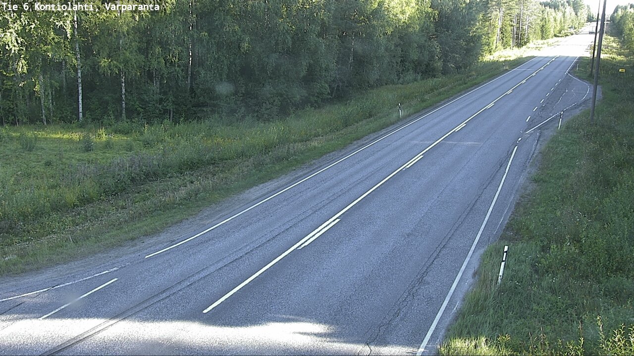 Weather Camera Image Road 6 Kontiolahti, Varparanta, Kontiolahti, Pohjois-Karjala