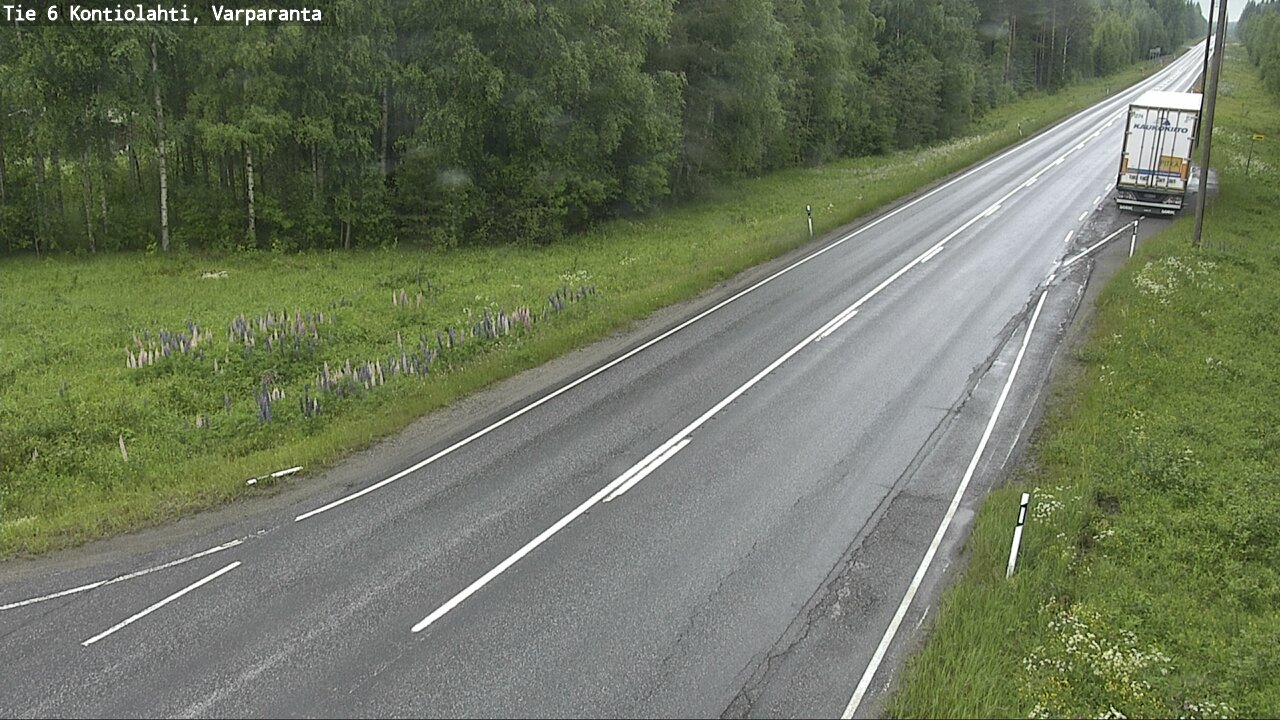 Weather Camera Image Road 6 Kontiolahti, Varparanta, Kontiolahti, Pohjois-Karjala