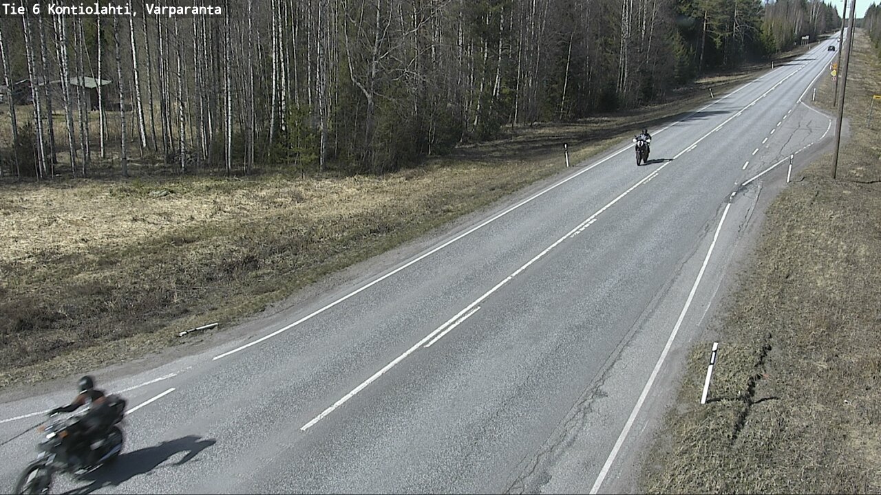 Weather Camera Image Väg 6 Kontiolax, Varparanta, Kontiolahti, Pohjois-Karjala