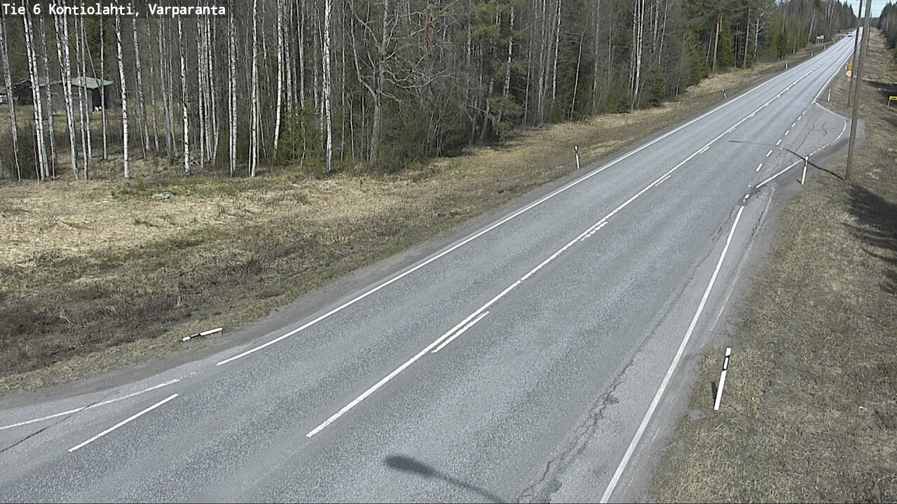 Weather Camera Image Väg 6 Kontiolax, Varparanta, Kontiolahti, Pohjois-Karjala