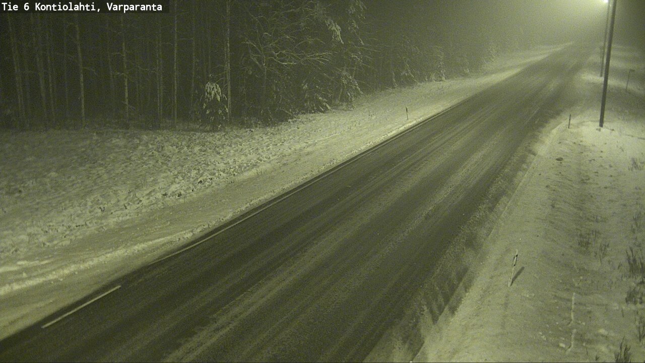 Weather Camera Image Road 6 Kontiolahti, Varparanta, Kontiolahti, Pohjois-Karjala