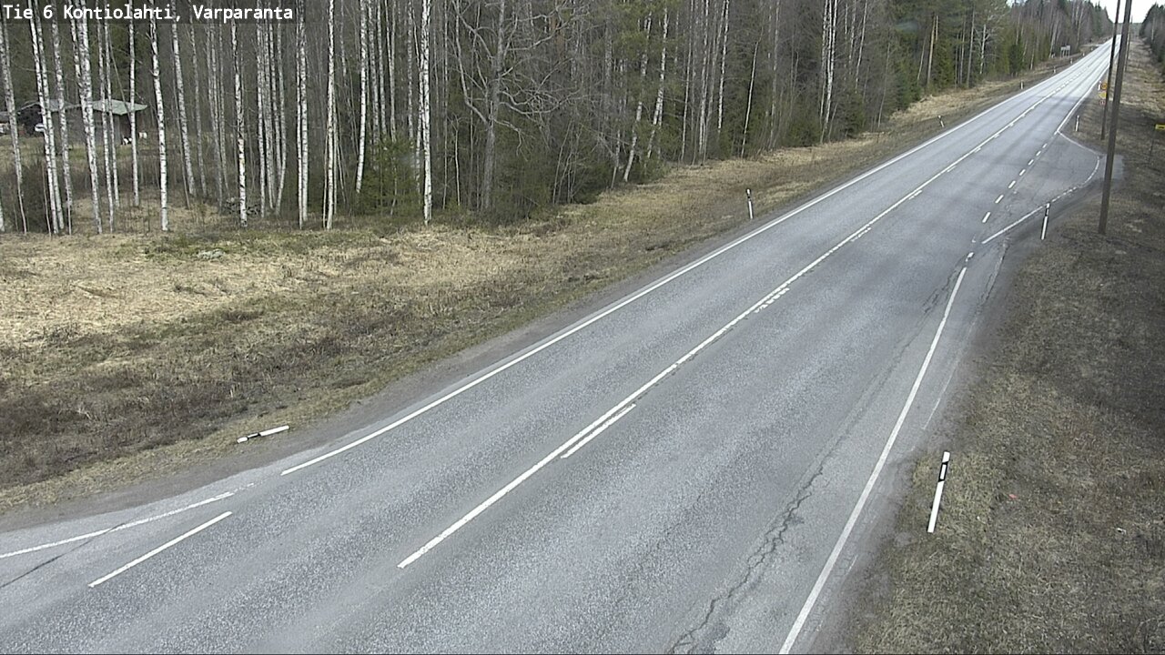 Weather Camera Image Väg 6 Kontiolax, Varparanta, Kontiolahti, Pohjois-Karjala