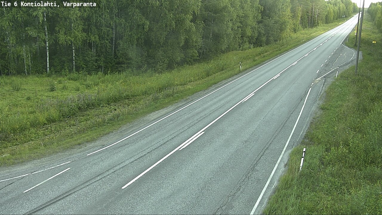 Weather Camera Image Road 6 Kontiolahti, Varparanta, Kontiolahti, Pohjois-Karjala