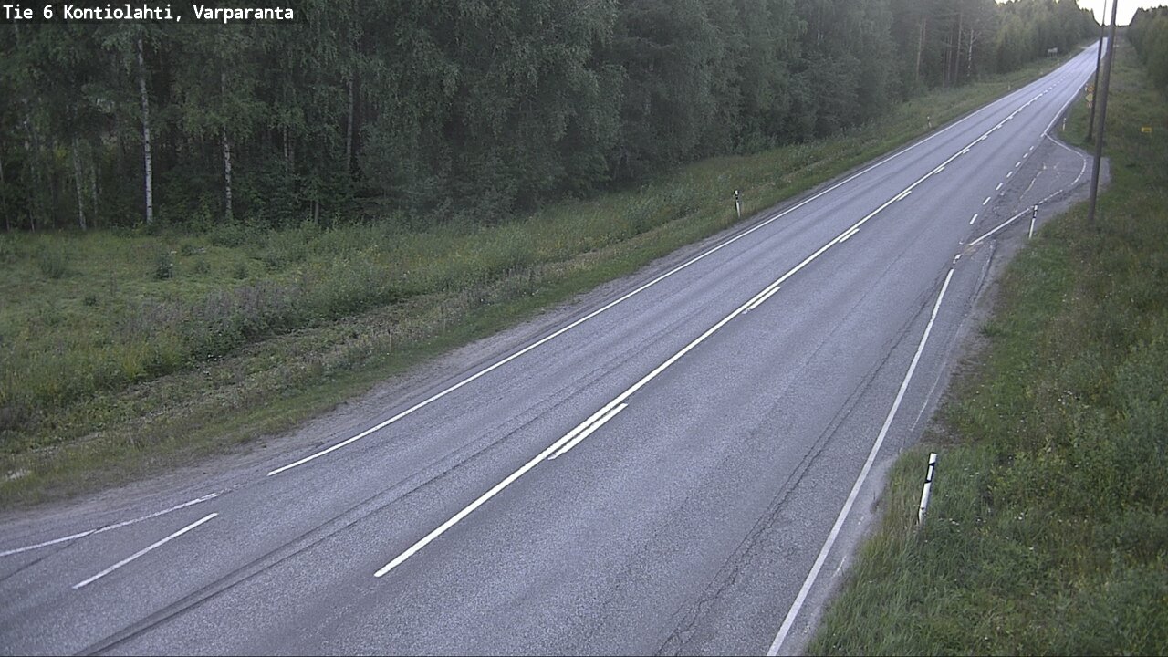Weather Camera Image Road 6 Kontiolahti, Varparanta, Kontiolahti, Pohjois-Karjala
