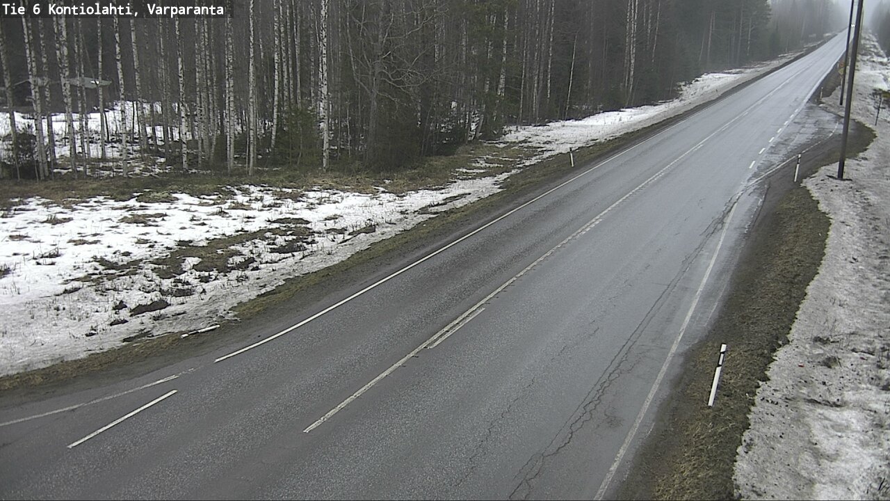 Weather Camera Image Road 6 Kontiolahti, Varparanta, Kontiolahti, Pohjois-Karjala