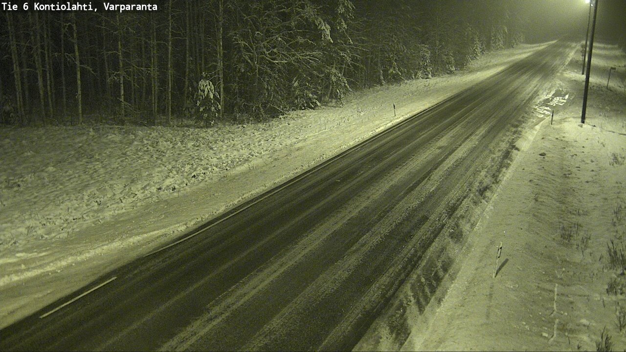 Weather Camera Image Road 6 Kontiolahti, Varparanta, Kontiolahti, Pohjois-Karjala