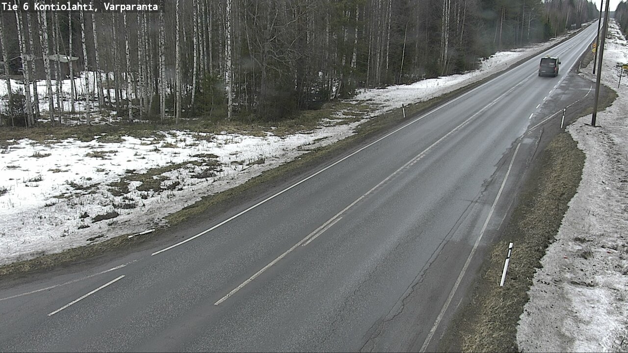 Weather Camera Image Väg 6 Kontiolax, Varparanta, Kontiolahti, Pohjois-Karjala