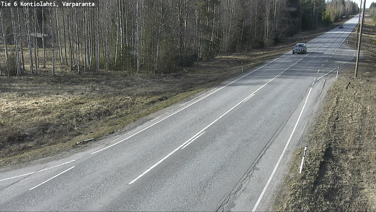 Weather Camera Image Väg 6 Kontiolax, Varparanta, Kontiolahti, Pohjois-Karjala