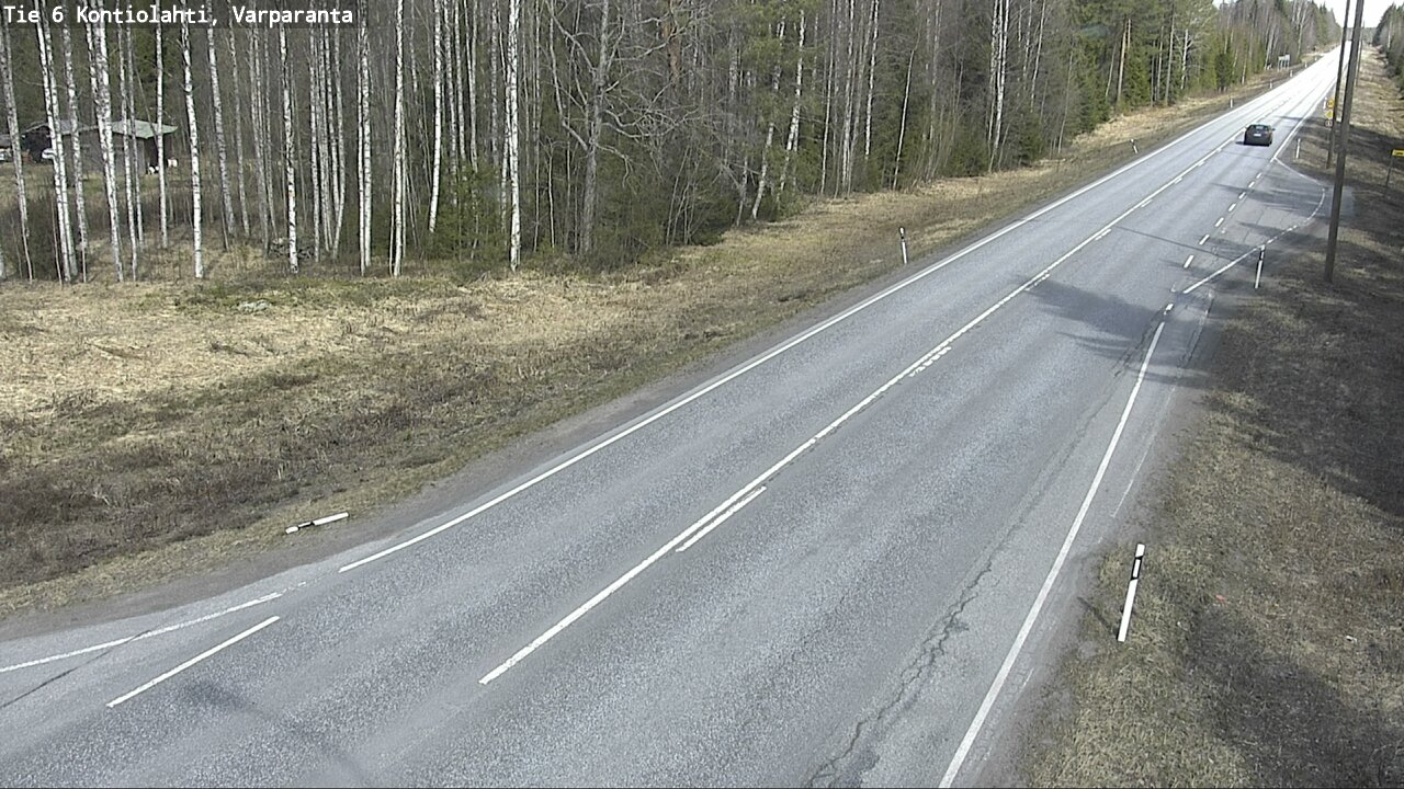 Weather Camera Image Väg 6 Kontiolax, Varparanta, Kontiolahti, Pohjois-Karjala