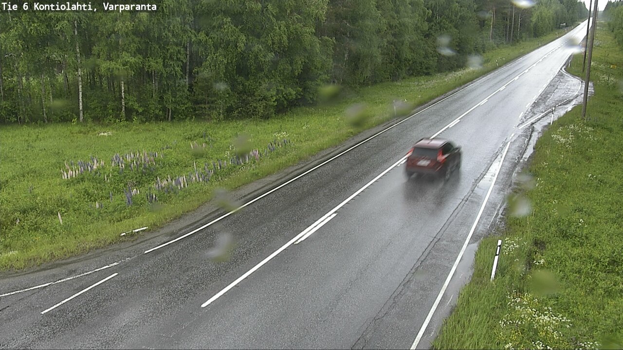 Weather Camera Image Väg 6 Kontiolax, Varparanta, Kontiolahti, Pohjois-Karjala