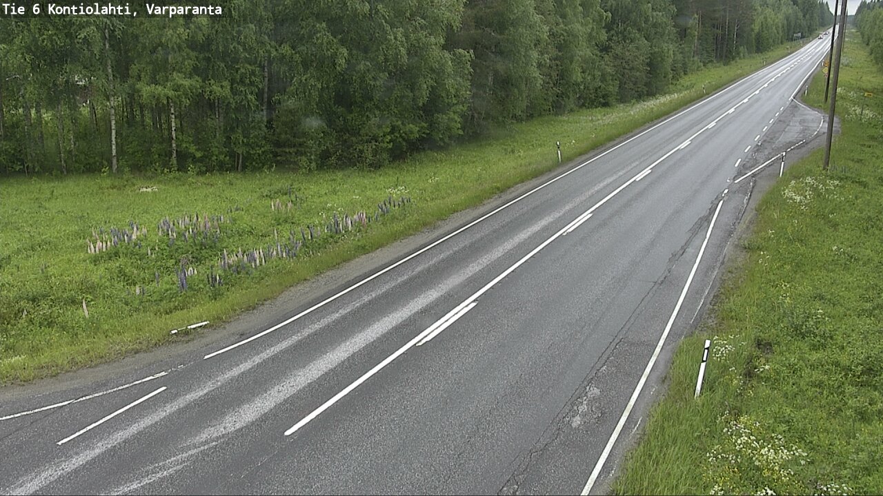 Weather Camera Image Road 6 Kontiolahti, Varparanta, Kontiolahti, Pohjois-Karjala