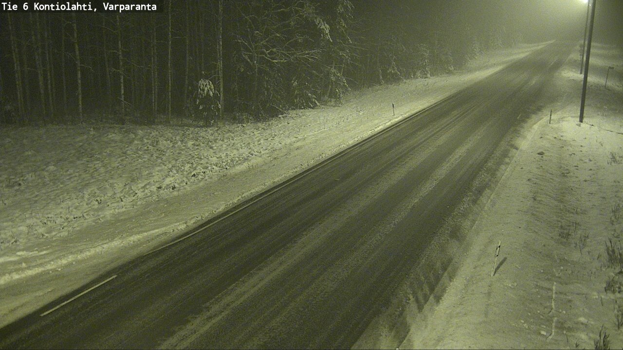 Weather Camera Image Road 6 Kontiolahti, Varparanta, Kontiolahti, Pohjois-Karjala