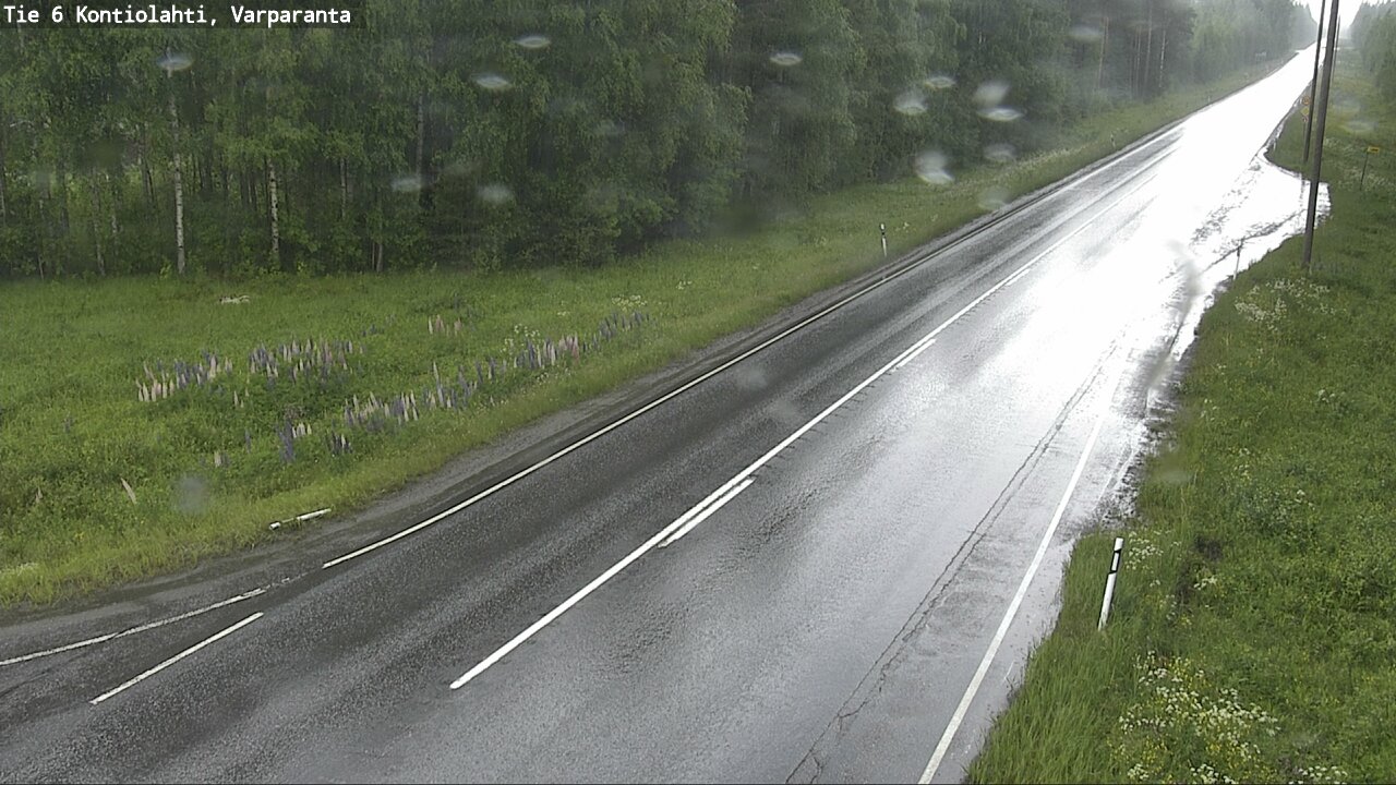 Weather Camera Image Väg 6 Kontiolax, Varparanta, Kontiolahti, Pohjois-Karjala