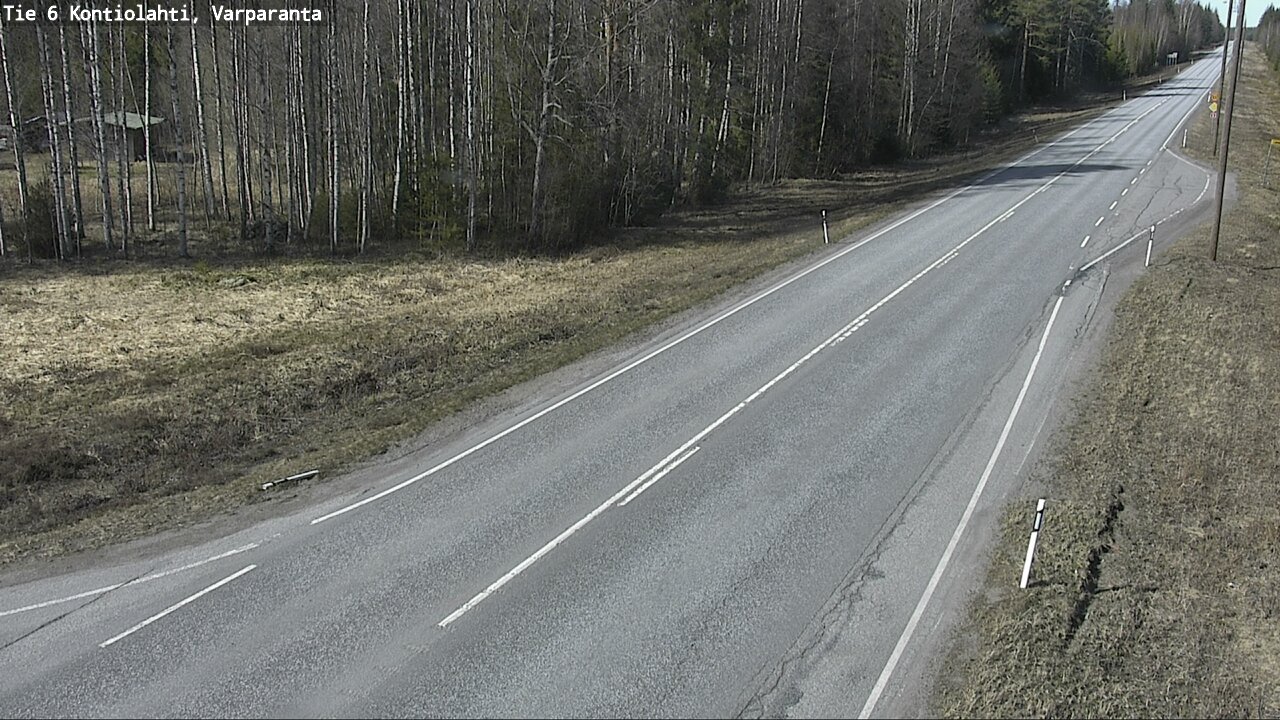 Weather Camera Image Väg 6 Kontiolax, Varparanta, Kontiolahti, Pohjois-Karjala