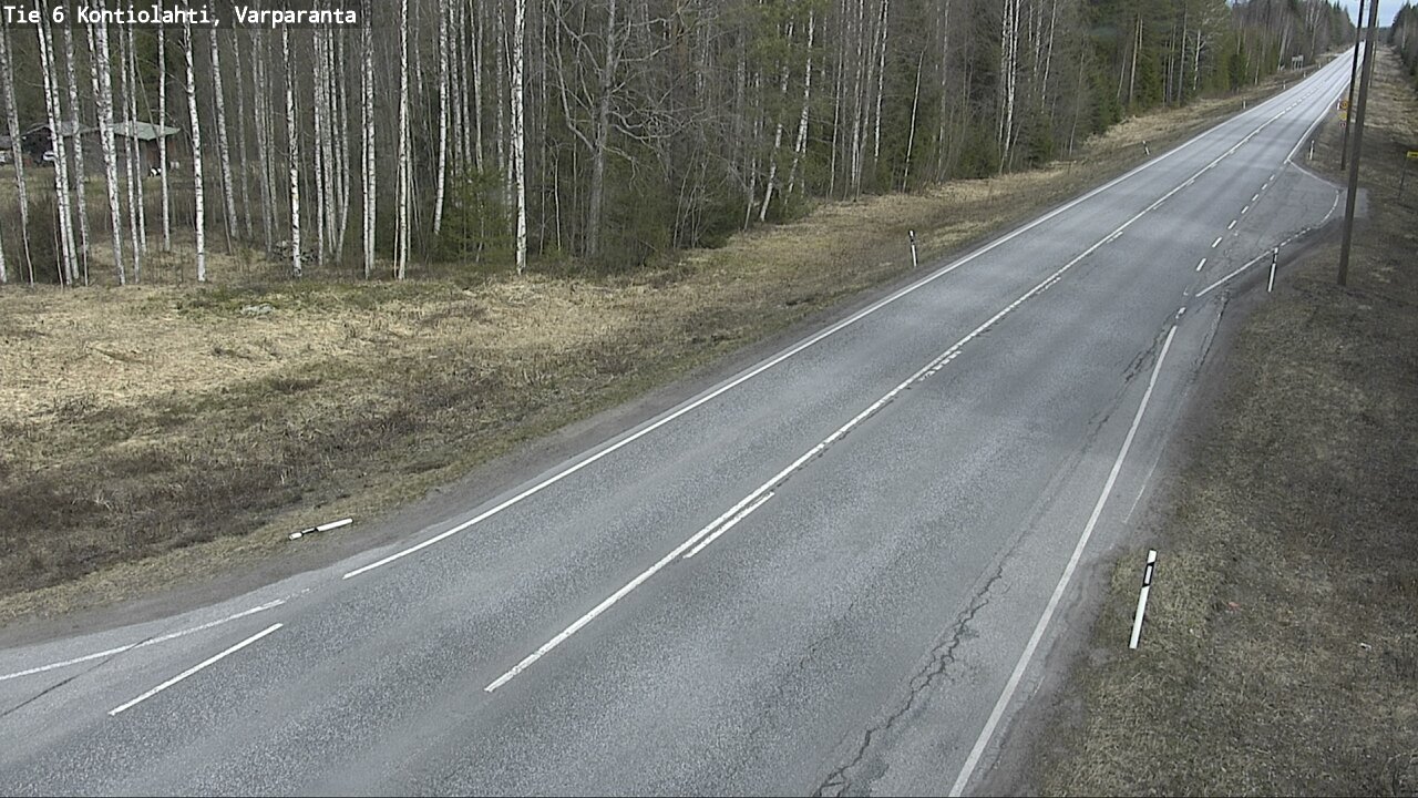 Weather Camera Image Väg 6 Kontiolax, Varparanta, Kontiolahti, Pohjois-Karjala