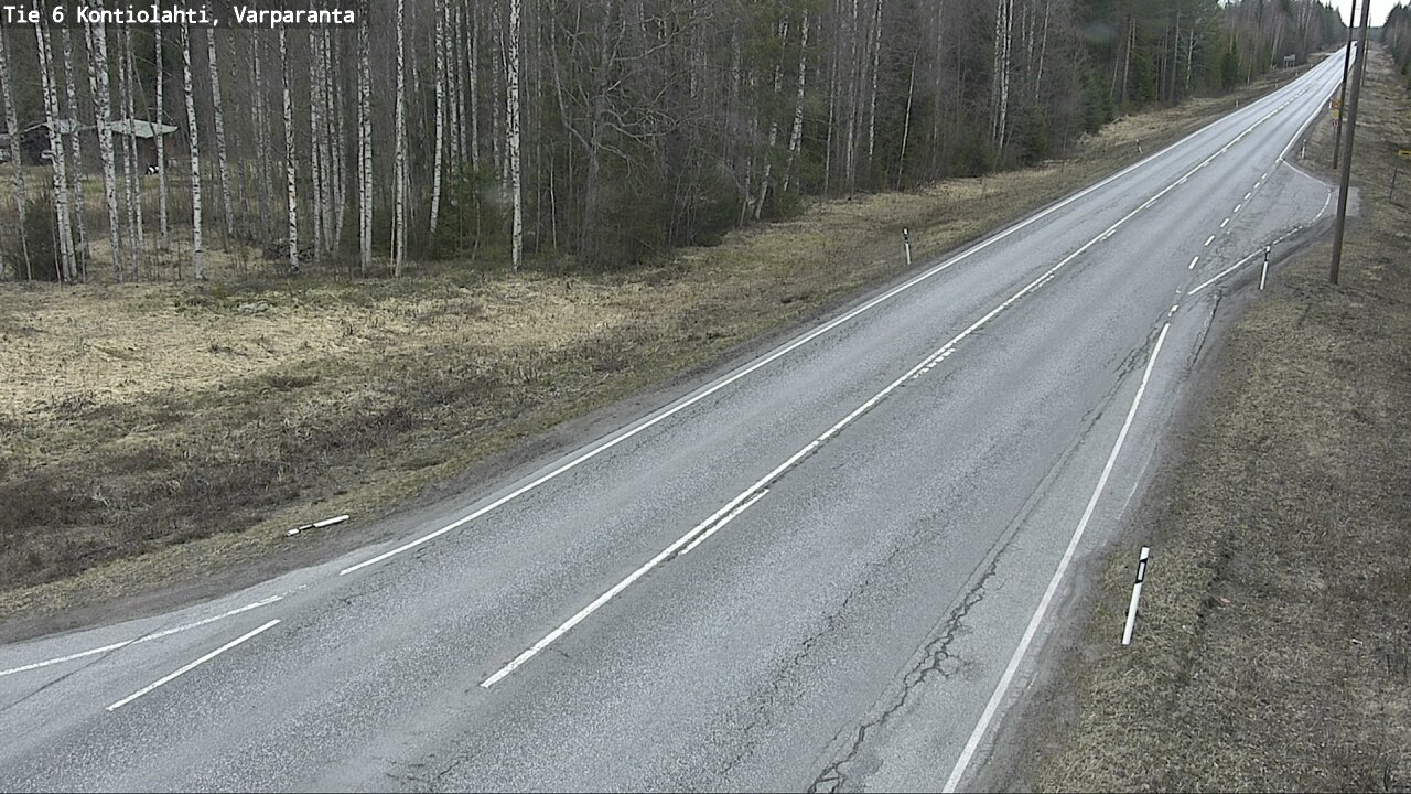 Weather Camera Image Väg 6 Kontiolax, Varparanta, Kontiolahti, Pohjois-Karjala