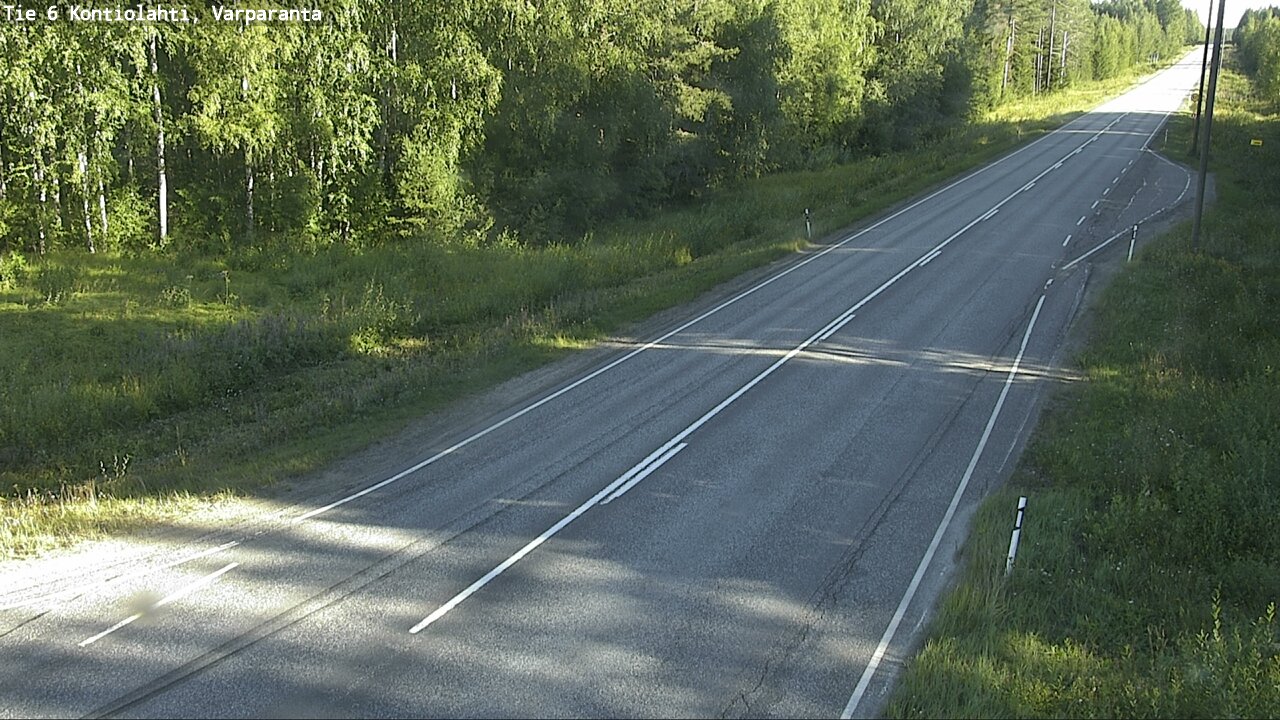 Weather Camera Image Road 6 Kontiolahti, Varparanta, Kontiolahti, Pohjois-Karjala