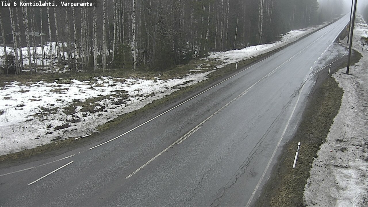 Weather Camera Image Road 6 Kontiolahti, Varparanta, Kontiolahti, Pohjois-Karjala