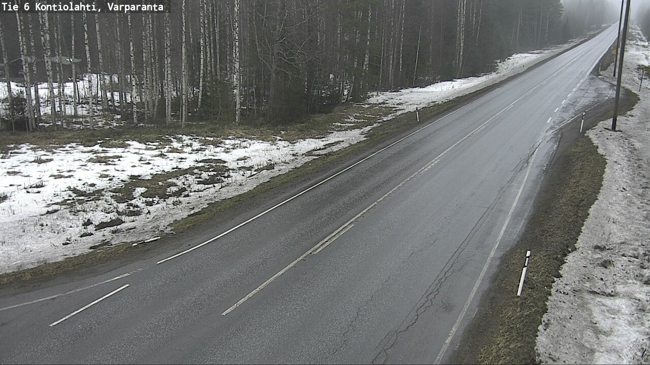 Weather Camera Image Road 6 Kontiolahti, Varparanta, Kontiolahti, Pohjois-Karjala