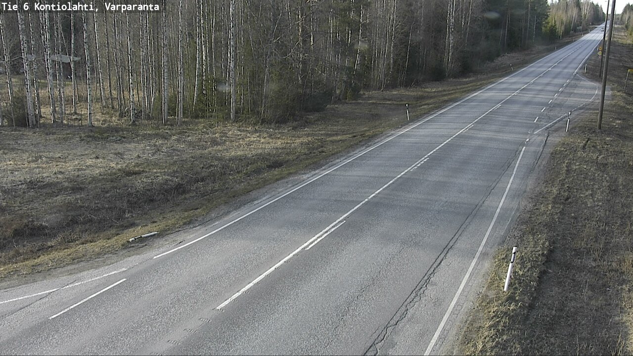 Weather Camera Image Väg 6 Kontiolax, Varparanta, Kontiolahti, Pohjois-Karjala