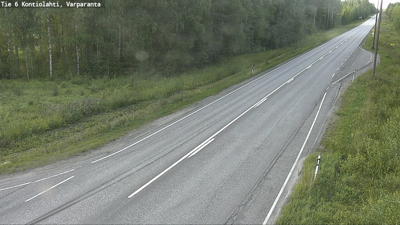 Weather Camera Image Road 6 Kontiolahti, Varparanta, Kontiolahti, Pohjois-Karjala