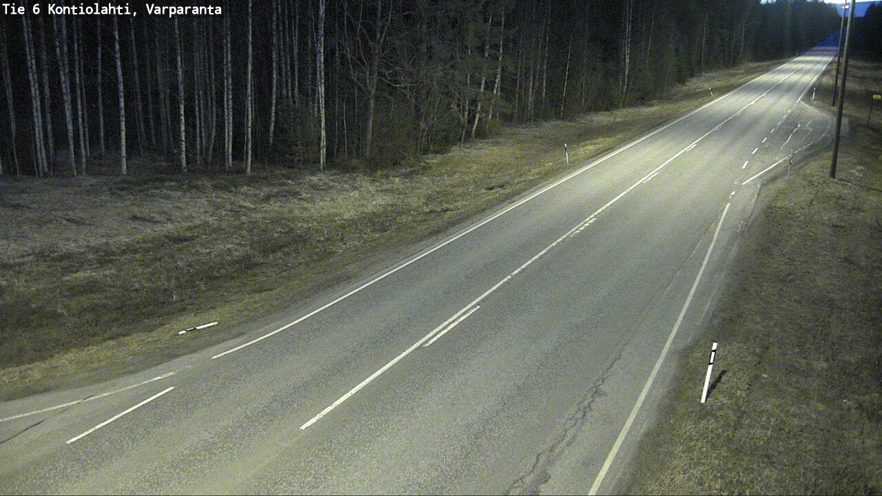 Weather Camera Image Väg 6 Kontiolax, Varparanta, Kontiolahti, Pohjois-Karjala
