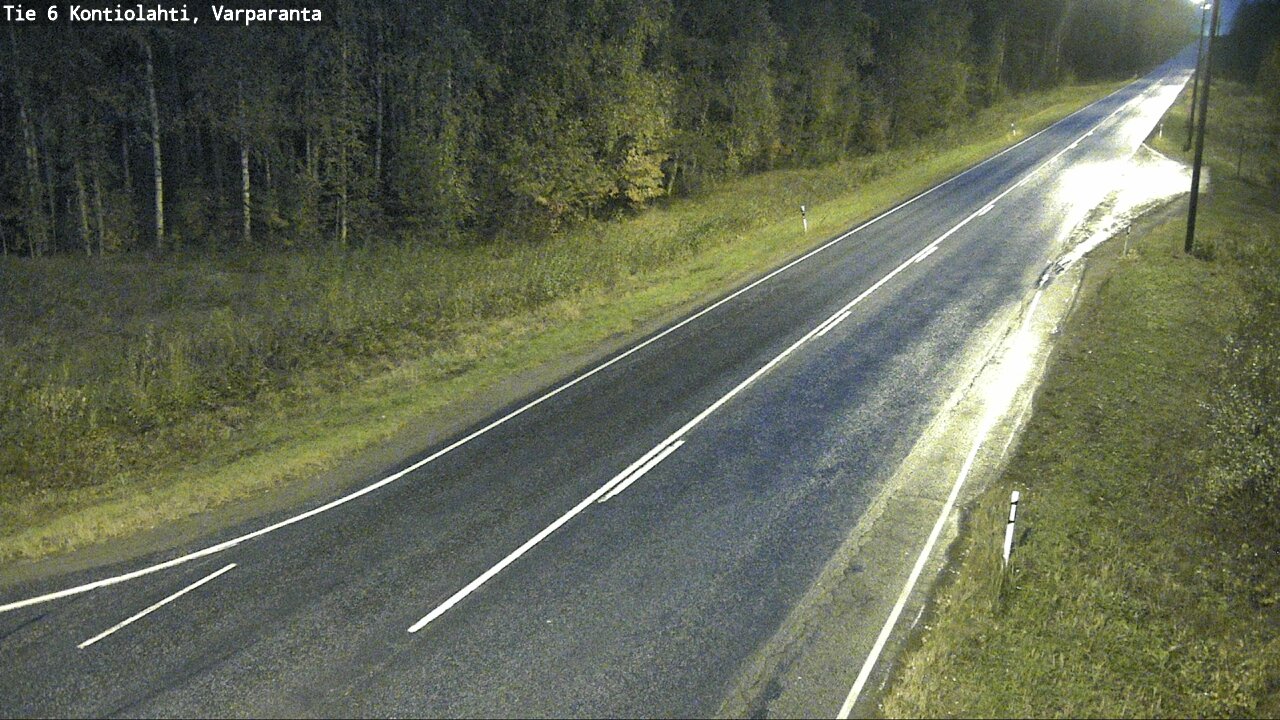 Weather Camera Image Road 6 Kontiolahti, Varparanta, Kontiolahti, Pohjois-Karjala