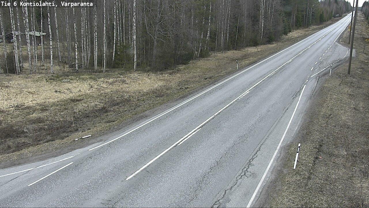 Weather Camera Image Väg 6 Kontiolax, Varparanta, Kontiolahti, Pohjois-Karjala