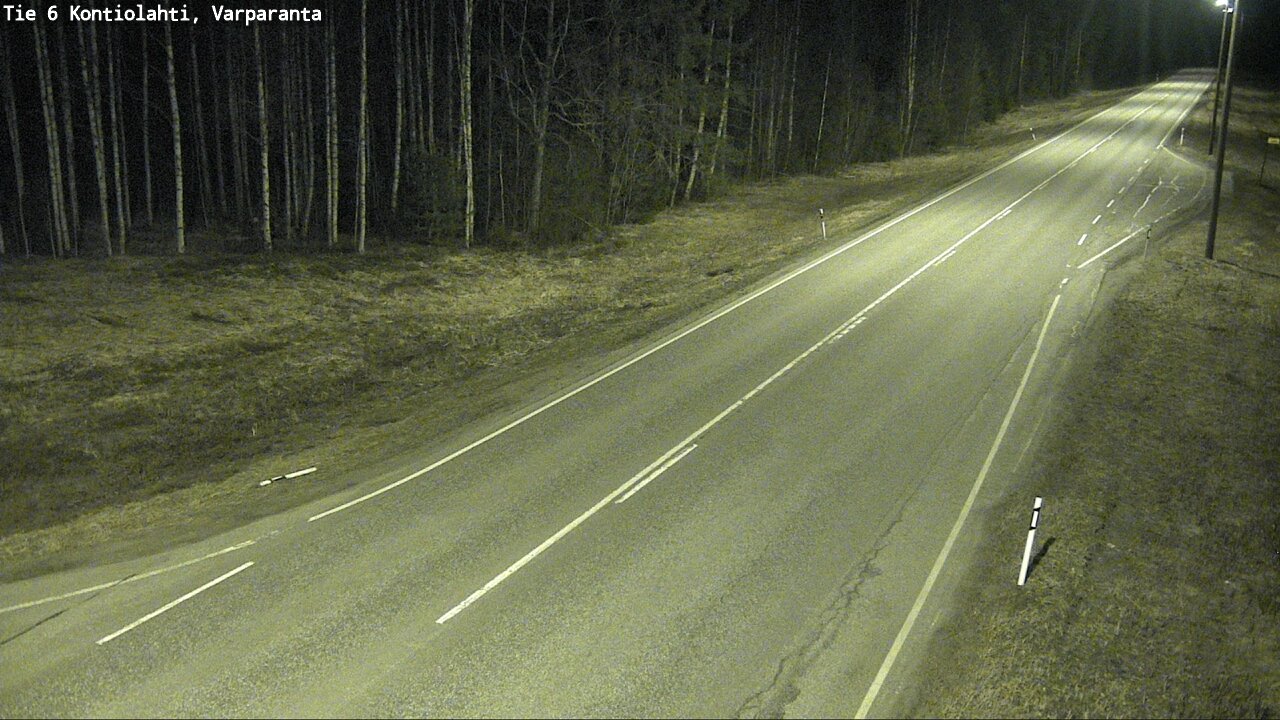 Weather Camera Image Väg 6 Kontiolax, Varparanta, Kontiolahti, Pohjois-Karjala