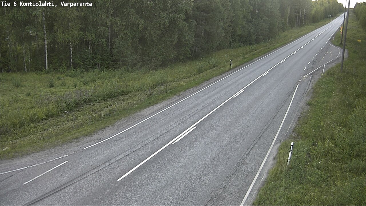 Weather Camera Image Road 6 Kontiolahti, Varparanta, Kontiolahti, Pohjois-Karjala