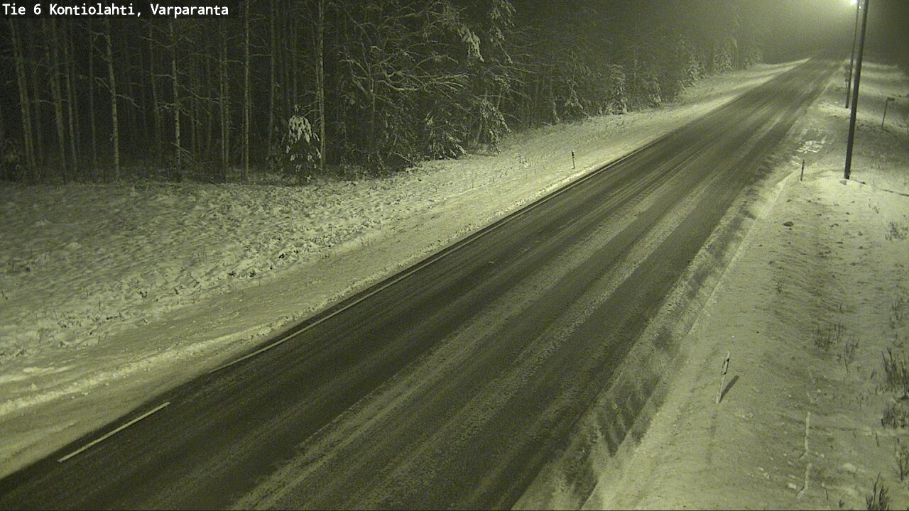Weather Camera Image Road 6 Kontiolahti, Varparanta, Kontiolahti, Pohjois-Karjala