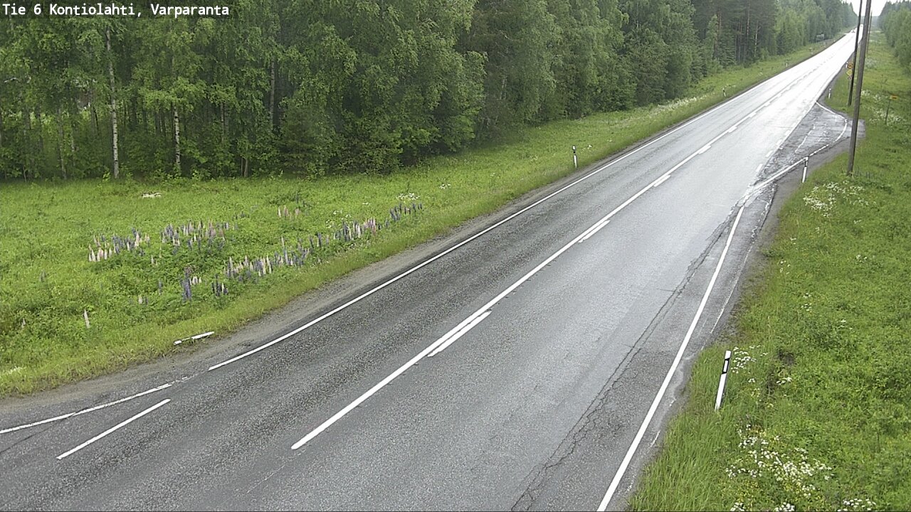 Weather Camera Image Road 6 Kontiolahti, Varparanta, Kontiolahti, Pohjois-Karjala
