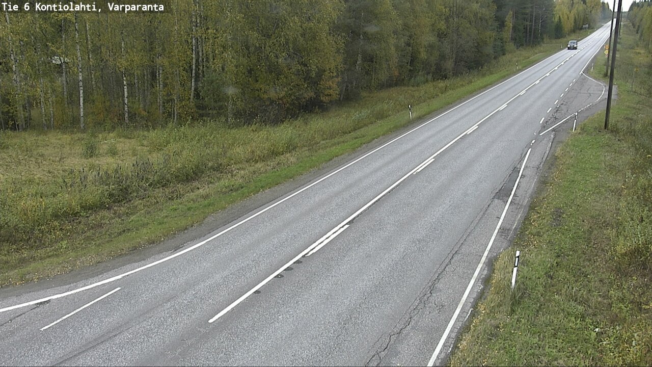Weather Camera Image Väg 6 Kontiolax, Varparanta, Kontiolahti, Pohjois-Karjala