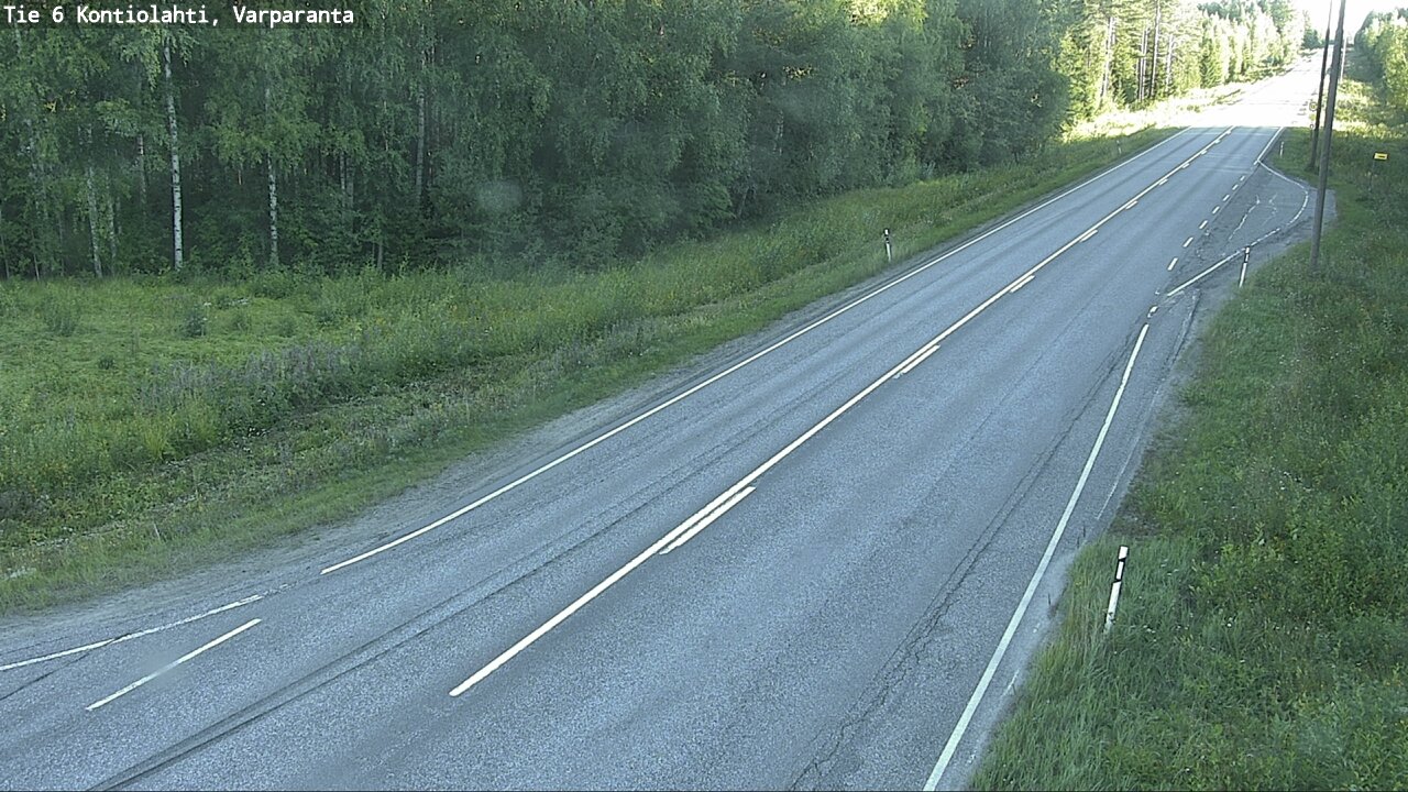 Weather Camera Image Road 6 Kontiolahti, Varparanta, Kontiolahti, Pohjois-Karjala